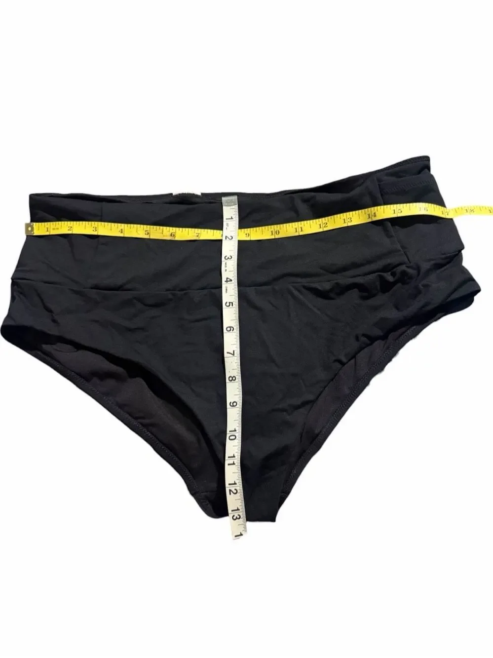 Athleta Ultra High Waist Swim Bottoms XL Black Full Coverage Bikini Bottoms